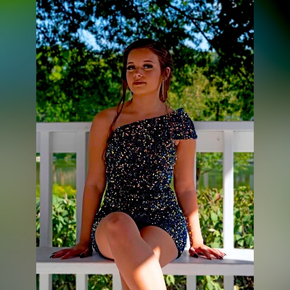 Colorful sequin dress